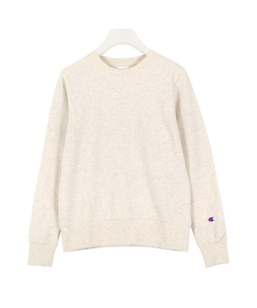 Champion（チャンピオン）の「[Champion]チャンピオン　クルーネックスウェットトップス　レディース　CW-K014（スウェット・レディース・ホワイト/ブラック/グレー/オートミール/ベージュ・M/L）」の5枚目の写真