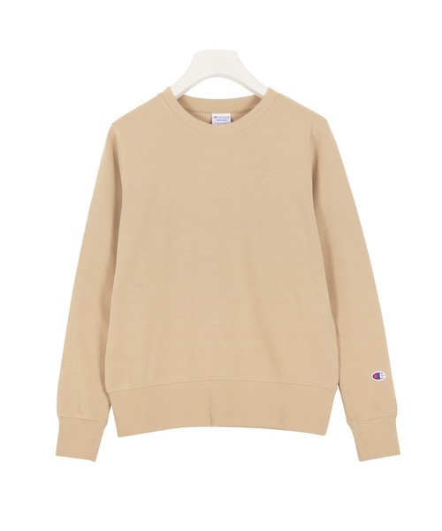 Champion（チャンピオン）の「[Champion]チャンピオン　クルーネックスウェットトップス　レディース　CW-K014（スウェット・レディース・ホワイト/ブラック/グレー/オートミール/ベージュ・M/L）」の4枚目の写真