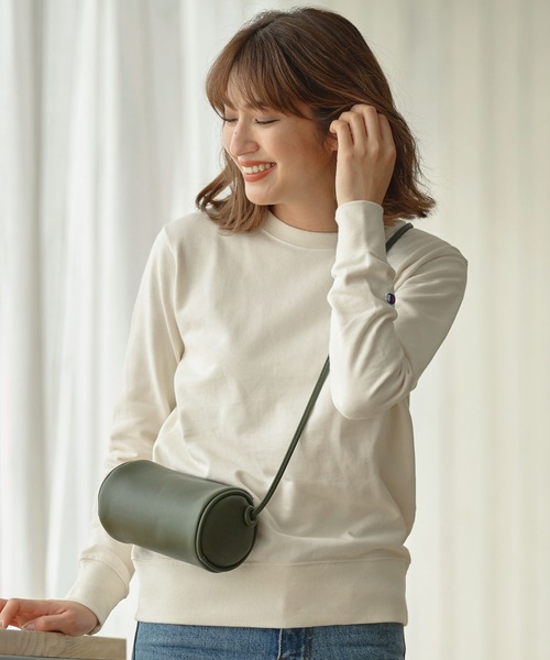 Champion（チャンピオン）の「[Champion]チャンピオン　クルーネックスウェットトップス　レディース　CW-K014（スウェット・レディース・ホワイト/ブラック/グレー/オートミール/ベージュ・M/L）」の10枚目の写真