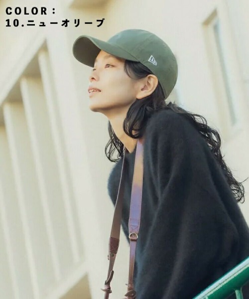 NEW ERA（ニューエラ）の「【NEW ERA】9TWENTY クロスストラップ ウォッシュドコットン ベーシック [BSC]（キャップ・メンズ・ホワイト/ブラック/カーキ/アイボリー/ネイビー/ライトブルー/ウッドランド/ピンク/レッド系その他/イエロー系その他/ブルー系その他/ベージュ系その他/ブルー系その他3/ダークグリーン/オリーブ/オレンジ系その他・FREE/ONESIZE）」の6枚目の写真