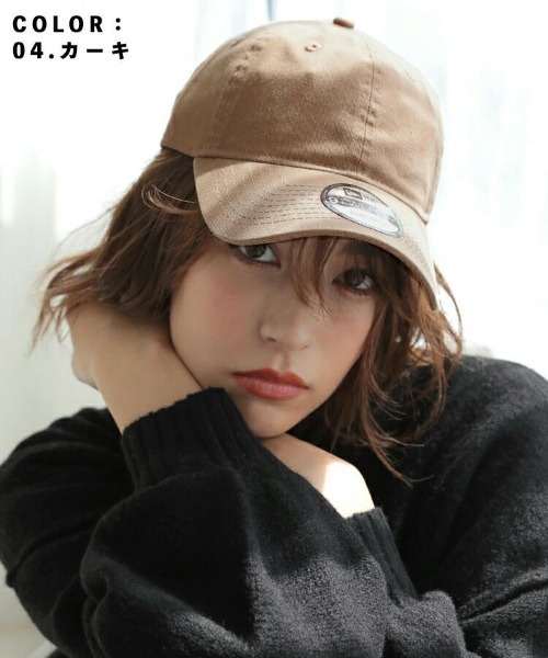 NEW ERA（ニューエラ）の「【NEW ERA】9TWENTY クロスストラップ ウォッシュドコットン ベーシック [BSC]（キャップ・メンズ・ホワイト/ブラック/カーキ/アイボリー/ネイビー/ライトブルー/ウッドランド/ピンク/レッド系その他/イエロー系その他/ブルー系その他/ベージュ系その他/ブルー系その他3/ダークグリーン/オリーブ/オレンジ系その他・FREE/ONESIZE）」の7枚目の写真