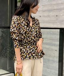 ADAM ET ROPE' | FLOWERカシュクールブラウス(シャツ/ブラウス)