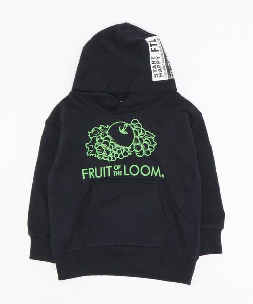 FRUIT OF THE LOOM(フルーツオブザルーム)の「キッズ ネオンフロックPTフーディー / パーカー / スウェット / 長袖 / シンプル / カジュアル / プリント / ユニセックス(パーカー・キッズ・グレー/ホワイト/ブラック・90-100cm/110-120cm/130-140cm)」の2枚目の写真