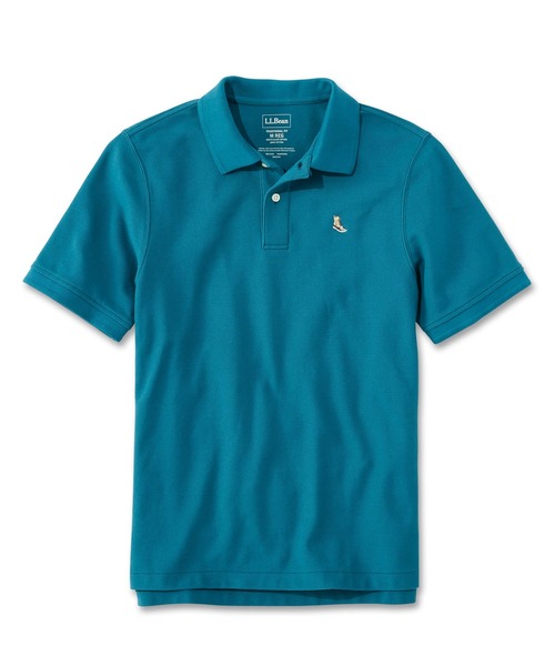 L.L.Bean（エルエルビーン）の「プレミアム・ダブル・エル・ポロシャツ、半袖　ビーン・ブーツの刺繍入り ジャパン・フィット（ポロシャツ・メンズ・ブラック/ホワイト/グリーン/オレンジ/インディゴブルー/ターコイズブルー/ブルー/コーラルピンク/ヘザーグレー/ライトブルー/キャメル・SMALL/MEDIUM/LARGE/X-LARGE/XX-LARGE）」の6枚目の写真