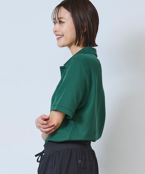 L.L.Bean（エルエルビーン）の「プレミアム・ダブル・エル・ポロシャツ、半袖　ビーン・ブーツの刺繍入り ジャパン・フィット（ポロシャツ・メンズ・ブラック/ホワイト/グリーン/オレンジ/インディゴブルー/ターコイズブルー/ブルー/コーラルピンク/ヘザーグレー/ライトブルー/キャメル・SMALL/MEDIUM/LARGE/X-LARGE/XX-LARGE）」の16枚目の写真