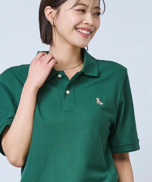 L.L.Bean（エルエルビーン）の「プレミアム・ダブル・エル・ポロシャツ、半袖　ビーン・ブーツの刺繍入り ジャパン・フィット（ポロシャツ・メンズ・ブラック/ホワイト/グリーン/オレンジ/インディゴブルー/ターコイズブルー/ブルー/コーラルピンク/ヘザーグレー/ライトブルー/キャメル・SMALL/MEDIUM/LARGE/X-LARGE/XX-LARGE）」の14枚目の写真