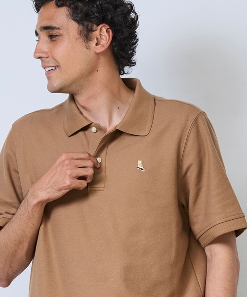 L.L.Bean（エルエルビーン）の「プレミアム・ダブル・エル・ポロシャツ、半袖　ビーン・ブーツの刺繍入り ジャパン・フィット（ポロシャツ・メンズ・ブラック/ホワイト/グリーン/オレンジ/インディゴブルー/ターコイズブルー/ブルー/コーラルピンク/ヘザーグレー/ライトブルー/キャメル・SMALL/MEDIUM/LARGE/X-LARGE/XX-LARGE）」の21枚目の写真