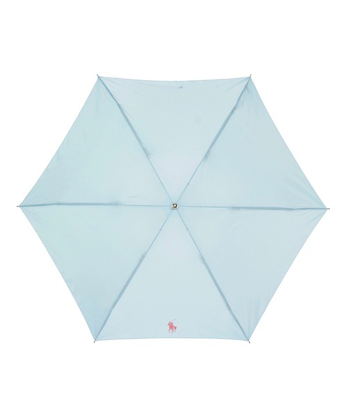 POLO RALPH LAUREN（ポロ ラルフ ローレン）の「折りたたみ傘 雨傘 無地 ロゴ（折りたたみ傘・レディース・ネイビー/ピンク/サックスブルー・FREE）」の10枚目の写真