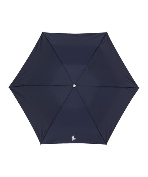 POLO RALPH LAUREN（ポロ ラルフ ローレン）の「折りたたみ傘 雨傘 無地 ロゴ（折りたたみ傘・レディース・ネイビー/ピンク/サックスブルー・FREE）」の14枚目の写真