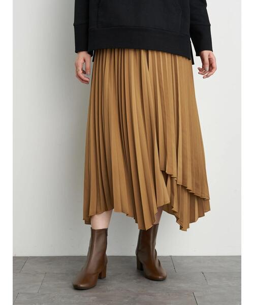 AMERICAN HOLIC（アメリカンホリック）の「イレヘムプリーツロングスカート　＊●（スカート・レディース・ライトグレー/ブラック/ブルー/キャメル/その他14・FREE）」の14枚目の写真