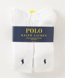 POLO RALPH LAUREN | RL-６PACK.CREW-SOCKS/ラルフローレン 6P クルー ソックス(ソックス/靴下)
