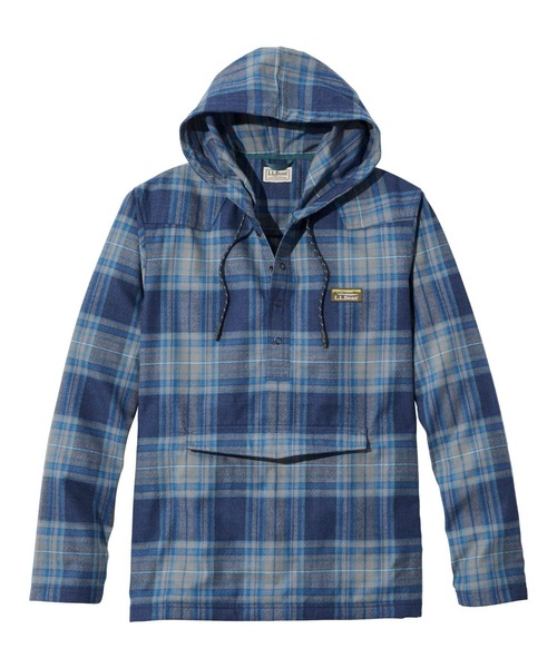 L.L.Bean(エルエルビーン)の「オーバーランド・パフォーマンス・フランネル・アノラック 米国フィット・レギュラー(その他アウター・メンズ・ネイビー/レッド系その他・SMALL/MEDIUM/LARGE)」の2枚目の写真