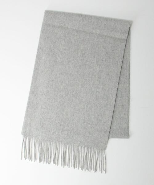 BEAUTY&YOUTH UNITED ARROWS（ビューティーアンドユースユナイテッドアローズ）の「BY ソリッド カシミヤ マフラー（マフラー・メンズ・ライトグレー/ネイビー/ブラウン/ライム/ブラック/ライトピンク・FREE）」の3枚目の写真