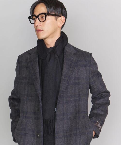 BEAUTY&YOUTH UNITED ARROWS（ビューティーアンドユースユナイテッドアローズ）の「BY ソリッド カシミヤ マフラー（マフラー・メンズ・ライトグレー/ネイビー/ブラウン/ライム/ブラック/ライトピンク・FREE）」の2枚目の写真