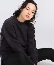 【UNISEX】【洗える】ランダムボーダークルーセーター