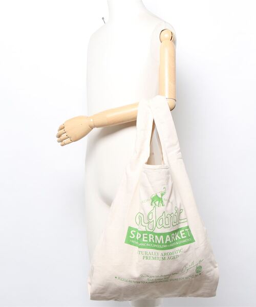 Lilas Campbell（リラキャンベル）の「Lilas Campbell　supermarket ECO Bag（エコバッグ/サブバッグ・レディース・グリーン/ピンク・FREE）」の7枚目の写真