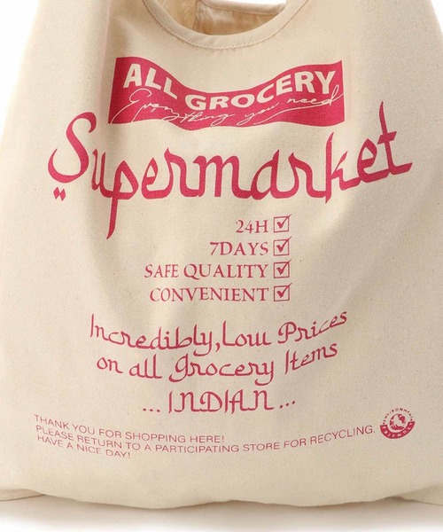 Lilas Campbell（リラキャンベル）の「Lilas Campbell　supermarket ECO Bag（エコバッグ/サブバッグ・レディース・グリーン/ピンク・FREE）」の12枚目の写真