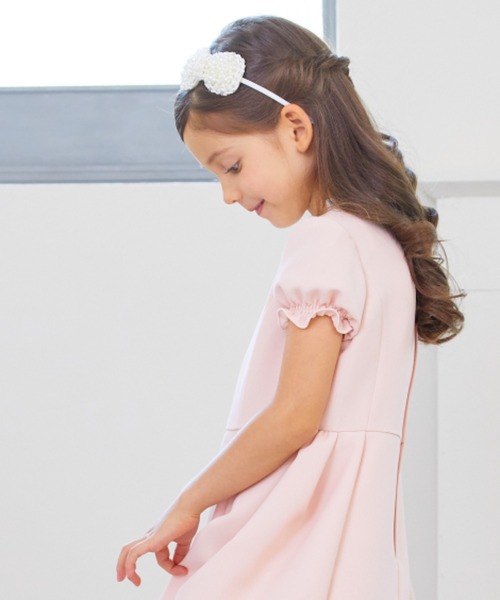 CHOPIN（ショパン）の「パールビーズリボンカチューシャ（カチューシャ・キッズ・ホワイト・FREE）」の2枚目の写真