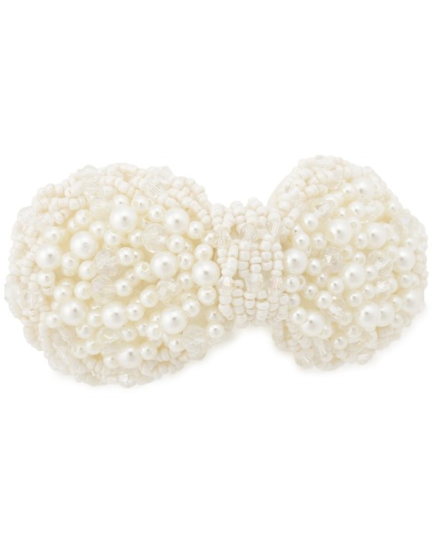 CHOPIN（ショパン）の「パールビーズリボンカチューシャ（カチューシャ・キッズ・ホワイト・FREE）」の5枚目の写真