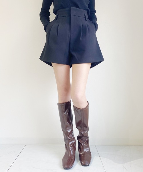 MSGM ハイウエストフリツハラッツォハンツ 3842MDP08257315 01 セール】ハイウエスト プリーツワイドパンツ（その他パンツ