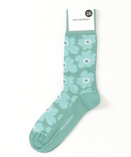 marimekko（マリメッコ）の「UNIKKO / KOHINA（ソックス/靴下・レディース・ライトグレー/ブラック/グリーン/オレンジ・46/40/43）」の3枚目の写真