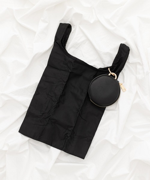 COLONY 2139（コロニートゥーワンスリーナイン）の「【抗菌防臭】サークルチャームエコバッグ（エコバッグ/サブバッグ・レディース・モカ/その他35/グレー/ブラック・FREE）」の4枚目の写真