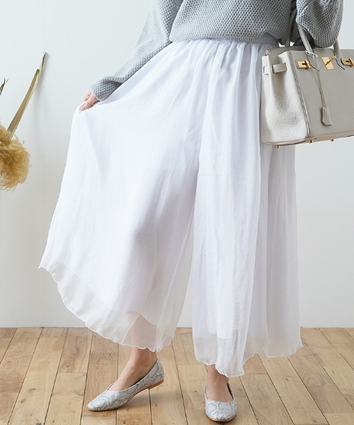 シフォンワイドパンツ その他パンツ Futier Land フューティアランド のファッション通販 Zozotown