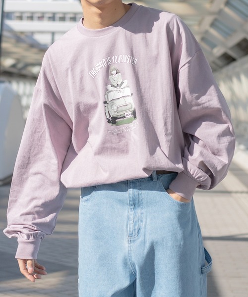 kutir（クティール）の「yutayunoki × kutirコラボロンT（Tシャツ/カットソー・メンズ・ホワイト/ブラック/パープル/オフホワイト/サックスブルー/グリーン・MEDIUM/LARGE）」の6枚目の写真