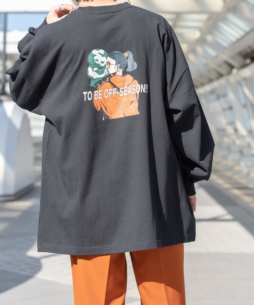 kutir（クティール）の「yutayunoki × kutirコラボロンT（Tシャツ/カットソー・メンズ・ホワイト/ブラック/パープル/オフホワイト/サックスブルー/グリーン・MEDIUM/LARGE）」の4枚目の写真