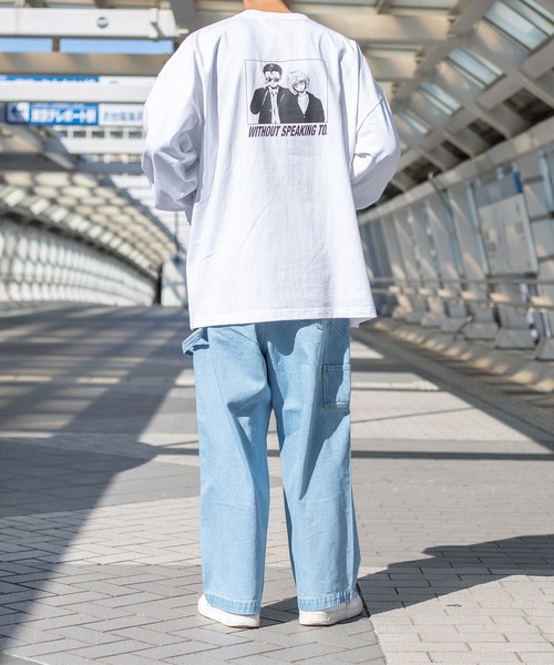 kutir（クティール）の「yutayunoki × kutirコラボロンT（Tシャツ/カットソー・メンズ・ホワイト/ブラック/パープル/オフホワイト/サックスブルー/グリーン・MEDIUM/LARGE）」の8枚目の写真