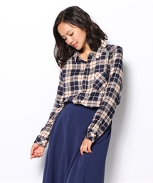 DISCOAT | 【Discoat】レーヨン起毛2WAYチェックシャツ(シャツ/ブラウス)