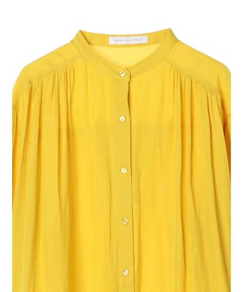 AMERICAN HOLIC（アメリカンホリック）の「キャンディースリーブとろみブラウス（シャツ/ブラウス・レディース・ベージュ/イエロー/アイボリー・FREE）」の7枚目の写真
