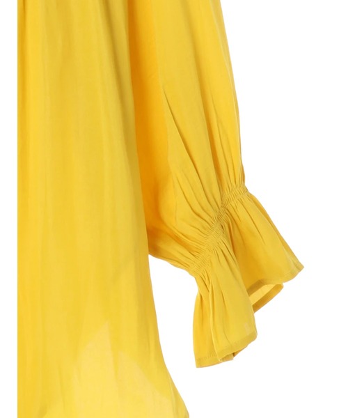 AMERICAN HOLIC（アメリカンホリック）の「キャンディースリーブとろみブラウス（シャツ/ブラウス・レディース・ベージュ/イエロー/アイボリー・FREE）」の5枚目の写真