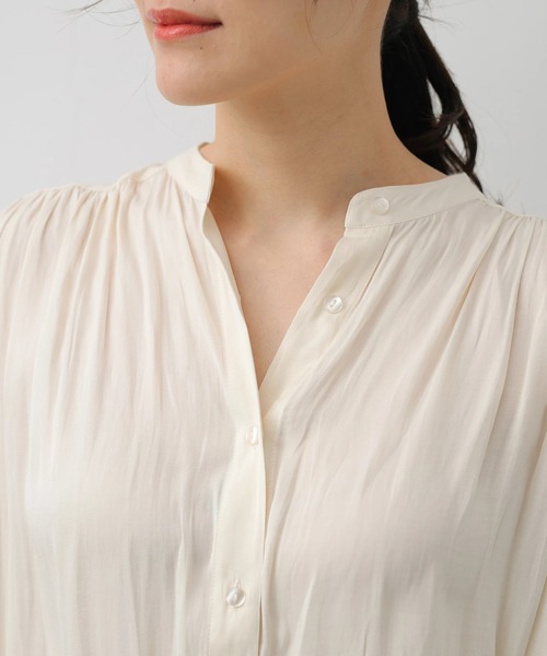 AMERICAN HOLIC（アメリカンホリック）の「キャンディースリーブとろみブラウス（シャツ/ブラウス・レディース・ベージュ/イエロー/アイボリー・FREE）」の6枚目の写真