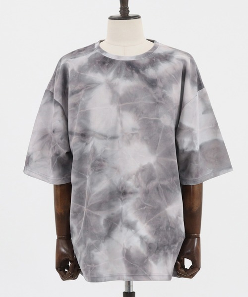 CAMBIO(カンビオ)の「mt7218-タイダイビッグシルエットTシャツ(Tシャツ/カットソー・メンズ・イエロー/オレンジ/グリーン/ブラック・M/L)」の19枚目の写真