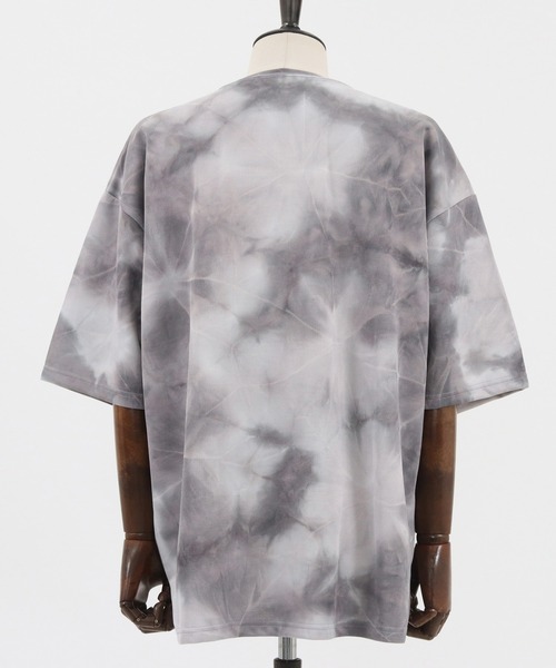 CAMBIO(カンビオ)の「mt7218-タイダイビッグシルエットTシャツ(Tシャツ/カットソー・メンズ・イエロー/オレンジ/グリーン/ブラック・M/L)」の14枚目の写真