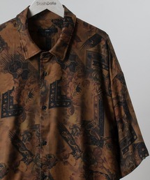 SlashDate | 総柄プリントとろみシャツ/レトロ(シャツ/ブラウス)