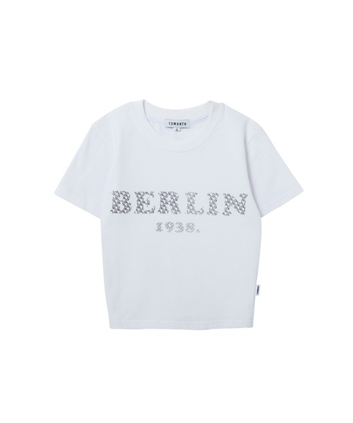 13MONTH（サーティーンマンス）の「【13month】BERLIN T-SHIRT（Tシャツ/カットソー・レディース・ホワイト系1/ホワイト系2/ブラック系1/ブラック系2・S/M）」の2枚目の写真