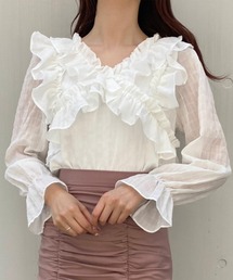 titty＆Co. PETIT | 【titty&Co.PETIT】ラッフルフリルブラウス(シャツ/ブラウス)