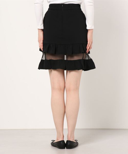 ROJITA（ロジータ）の「2段フリルシアースカート（スカート・レディース・ブラック/ベージュ/ピンク・FREE）」の20枚目の写真