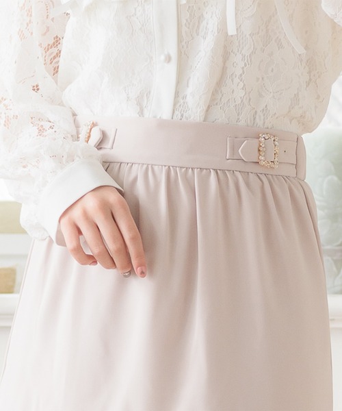 ROJITA（ロジータ）の「2段フリルシアースカート（スカート・レディース・ブラック/ベージュ/ピンク・FREE）」の16枚目の写真