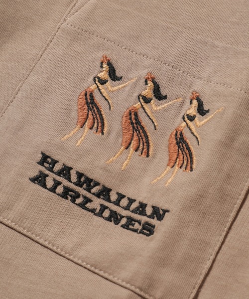 MEN'S BIGI（メンズビギ）の「[コラボアイテム]【HAWAIAN AIRLINES】刺繍ポケットTシャツ（Tシャツ/カットソー・メンズ・ベージュ/ホワイト・L/M）」の15枚目の写真