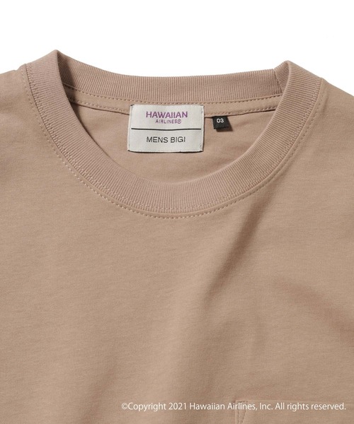MEN'S BIGI（メンズビギ）の「[コラボアイテム]【HAWAIAN AIRLINES】刺繍ポケットTシャツ（Tシャツ/カットソー・メンズ・ベージュ/ホワイト・L/M）」の19枚目の写真