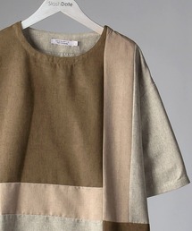 SlashDate（スラッシュデイト）の「パターン切り替え 半袖Tシャツ（Tシャツ/カットソー・メンズ）」