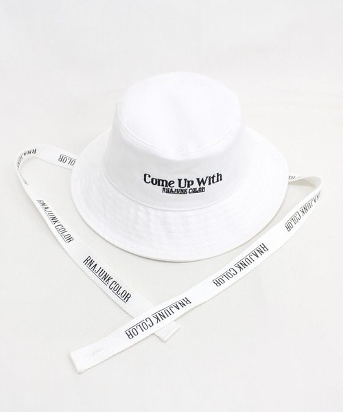 RNA（アールエヌエー）の「E4794 ロゴテープ2WAYバケットハット（ハット・レディース・ホワイト/ブラック/サックスブルー・FREE）」の17枚目の写真