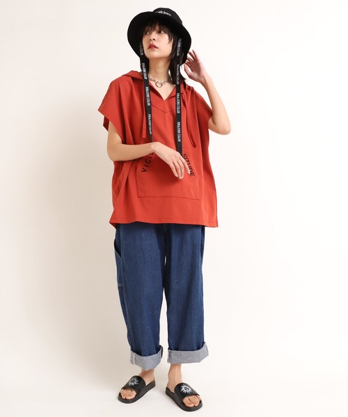 RNA（アールエヌエー）の「E4794 ロゴテープ2WAYバケットハット（ハット・レディース・ホワイト/ブラック/サックスブルー・FREE）」の14枚目の写真