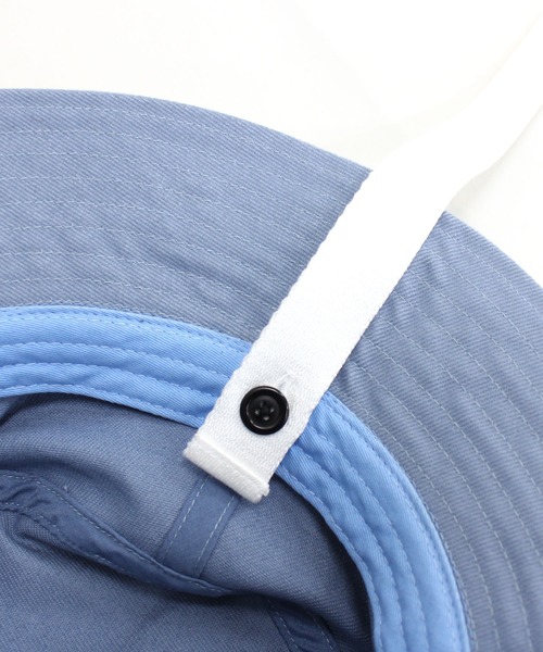 RNA（アールエヌエー）の「E4794 ロゴテープ2WAYバケットハット（ハット・レディース・ホワイト/ブラック/サックスブルー・FREE）」の8枚目の写真