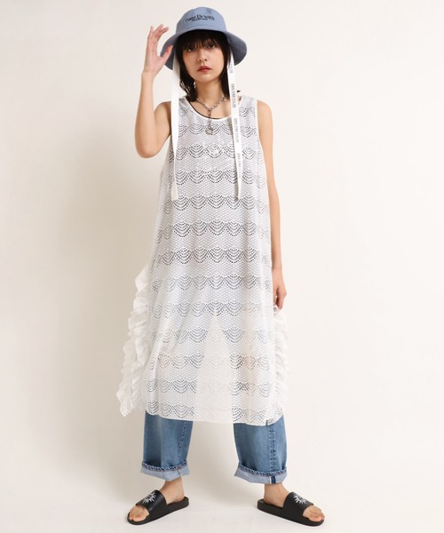 RNA（アールエヌエー）の「E4794 ロゴテープ2WAYバケットハット（ハット・レディース・ホワイト/ブラック/サックスブルー・FREE）」の19枚目の写真