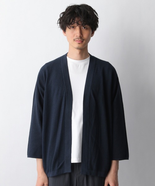 【新品未使用】 ７分袖コットンニットカーディガン セール】抗菌DRYニットカーデ7分袖/940050（カーディガン/ボレロ