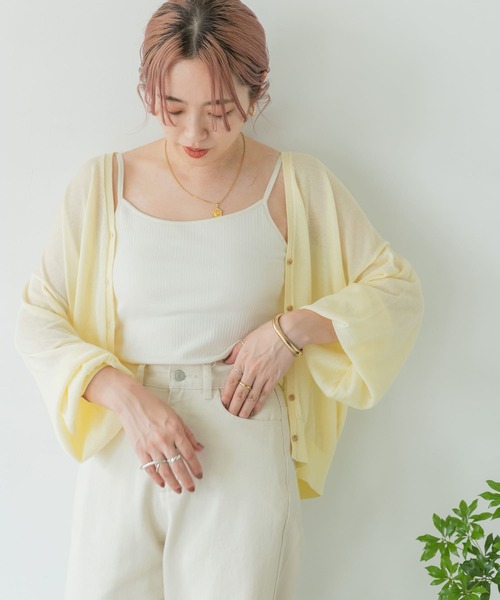 ITEMS URBANRESEARCH(アイテムズ アーバンリサーチ)の「サマーニットカーディガン(カーディガン/ボレロ・レディース・ライトグレー/グレー系その他/チャコールグレー/モカ/イエロー系その他・FREE)」の12枚目の写真